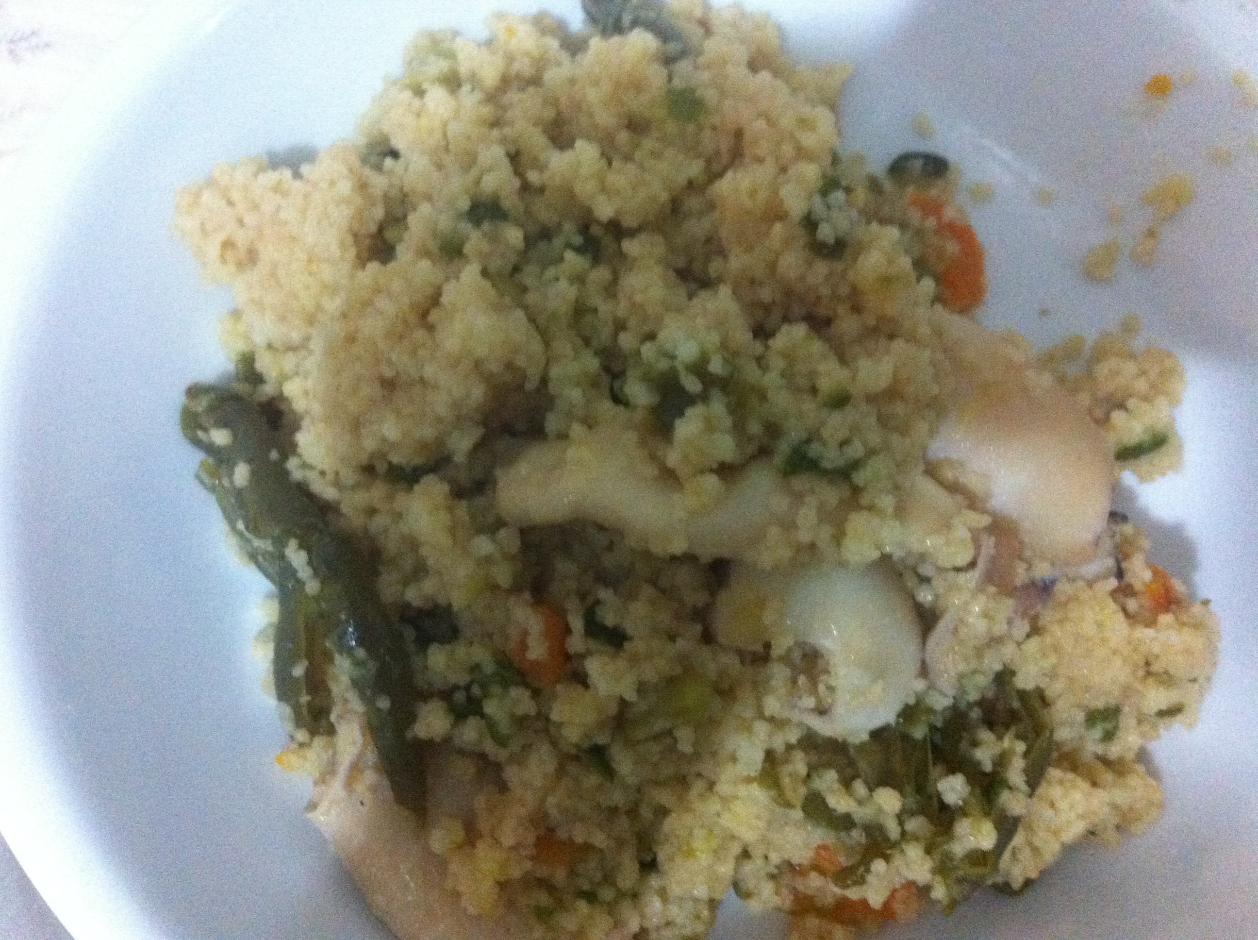 cous cous verdure e pesce
